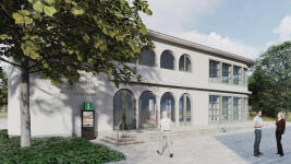 technikův pavilon Budouci objekt vizualizace